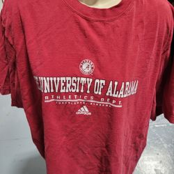 Adidas Red Men's University of Alabama Sz 2XL T- Shirt