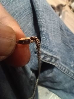 22" 925 sterling silver rope chain