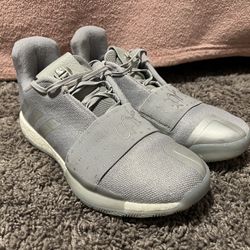 Slightly Used | Size 8.5 | Adidas Harden Vol 3. Grey Two