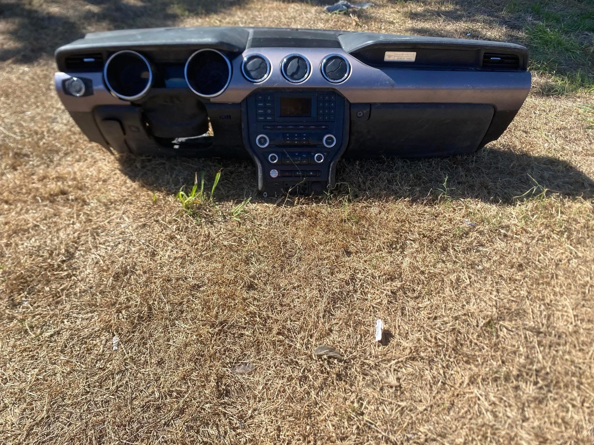 2015-2023 CARBON FIBER FORD MUSTANG COMPLETE DASHBOARD & RADIO OEM