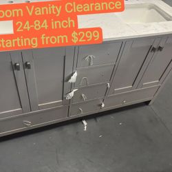 Bathroom Vanity Clearance,30-84 inch 11.13
