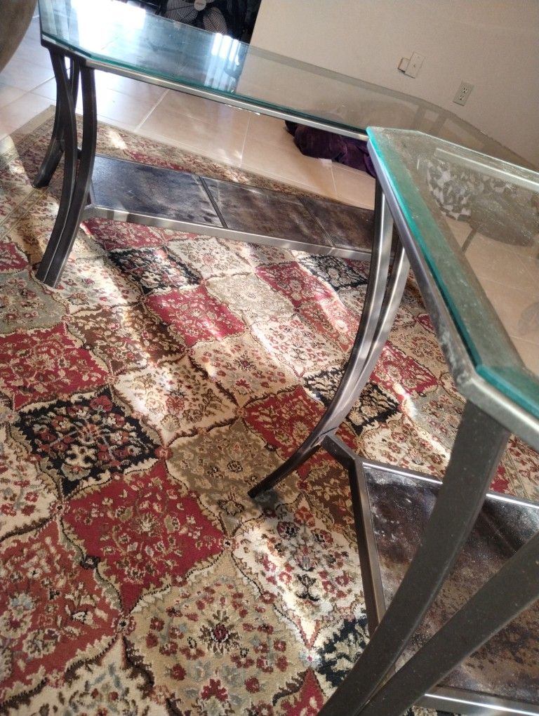Coffee Table And Matching End Tables