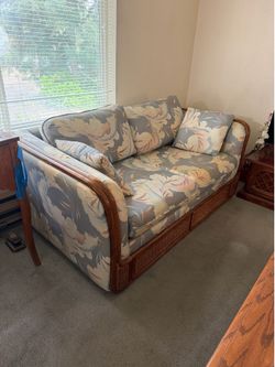 Sofa & loveseat vintage tropical costal set