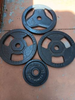 Weight plates.