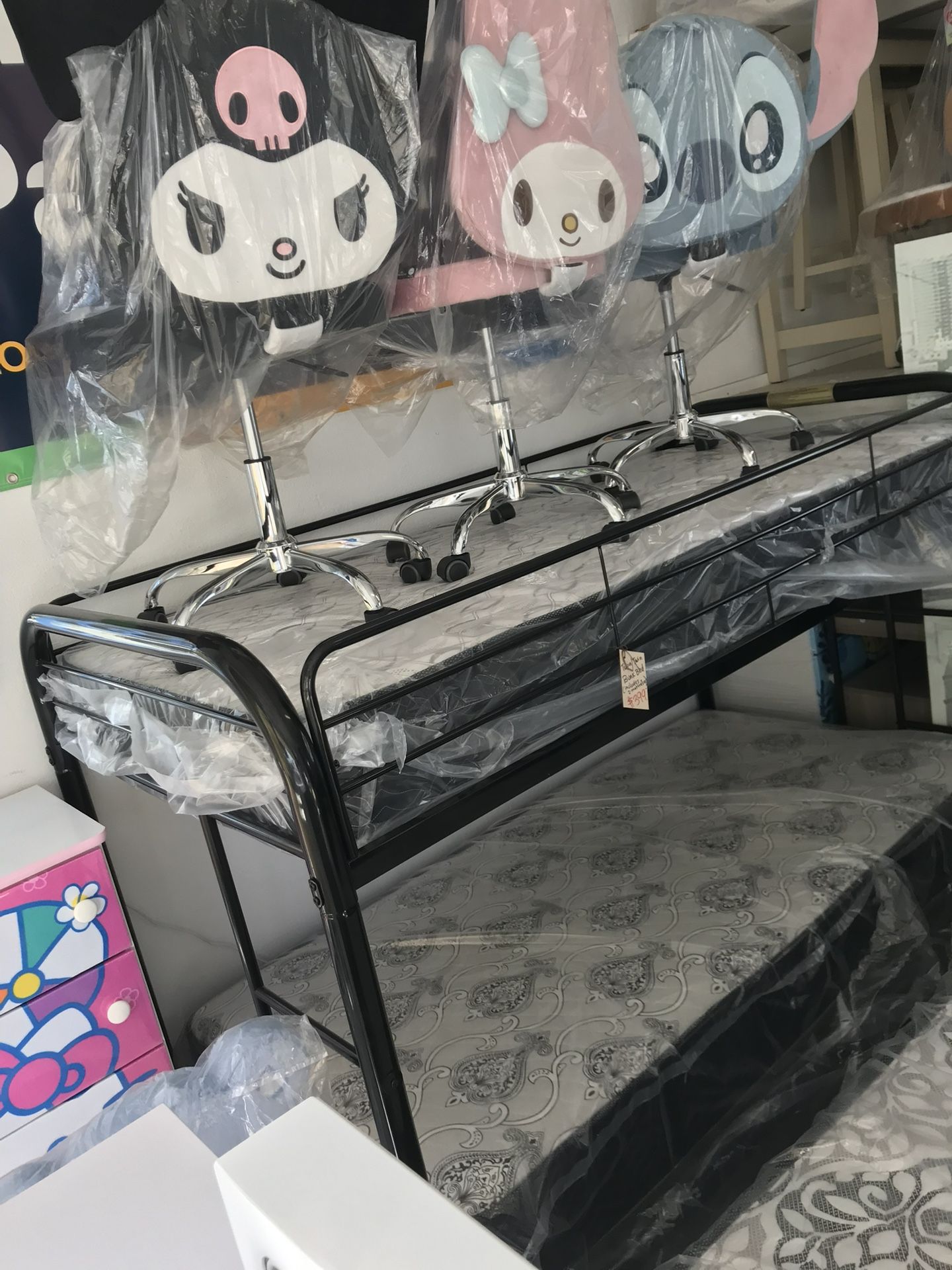 Twin Size Metal Black Bunk Bed New In Box