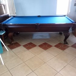 Blue Pool Table
