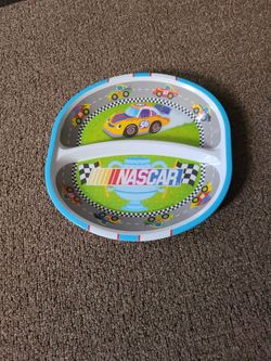 Kids Nascar Divided Plate 