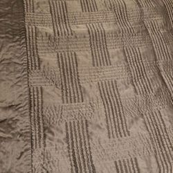 Luxurious sheen Fieldcrest chocolate KING bedspread coverlet