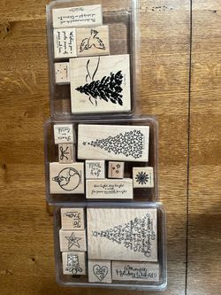 Stampin Up Christmas stamp sets (3 total)