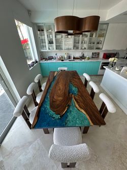 Stunning Epoxy and Wood Tables! Come build with us! 