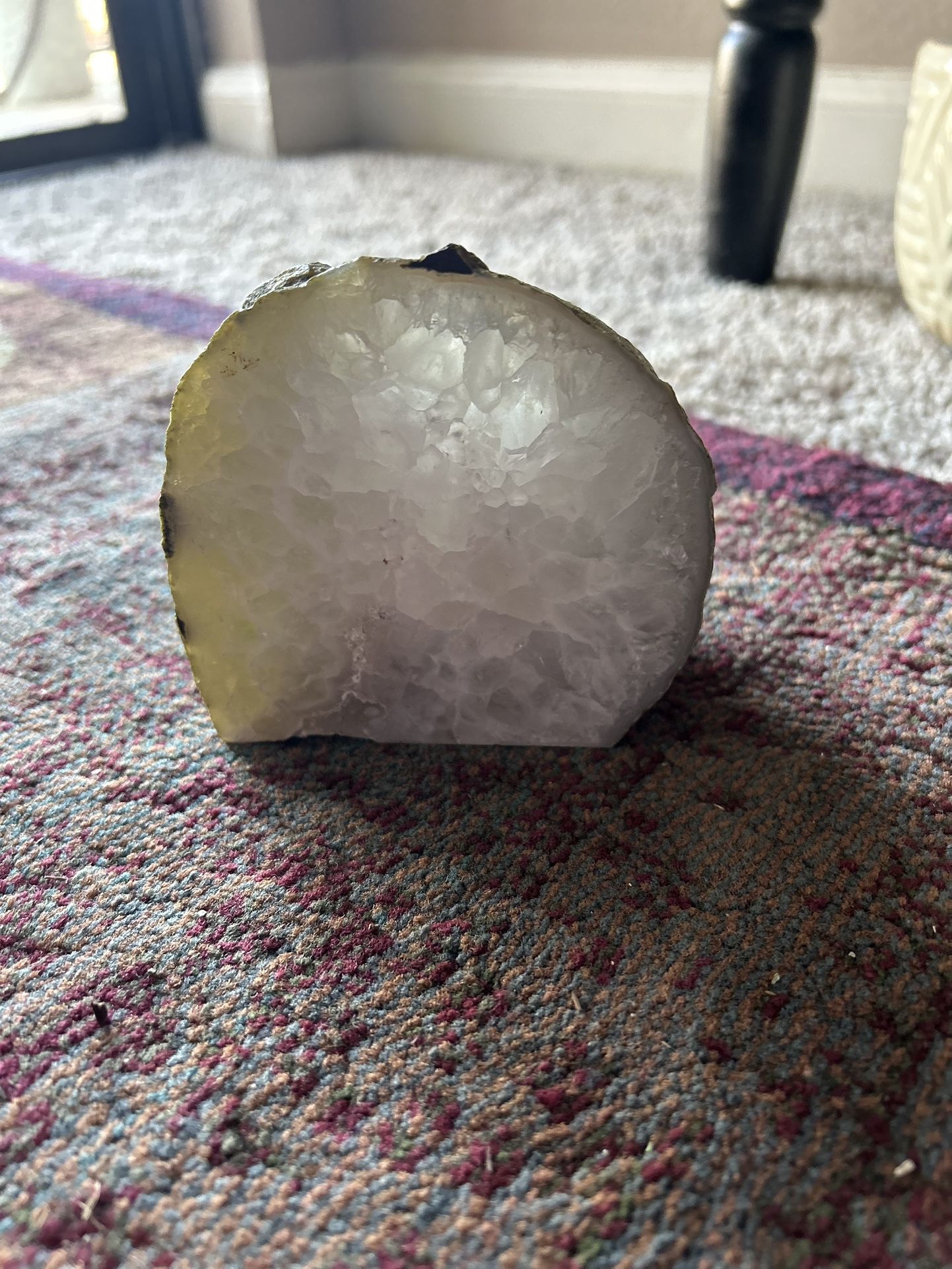 Geode With A Tea Light Candle