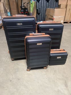 4 Piece Luggage Set Expandable ABS Travel Suitcase Set TSA Lock Hardshell Durable Lightweight Traveling Luggage Sets(Black,white,green)28in26in20in13i