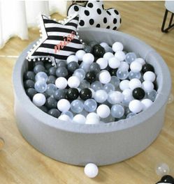 Soft Kids Baby Ball Pit Foam Pool Padding Round Toy 90x30CM Baby Ocean Game Play
