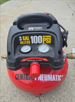 Air Compressor + Staple Gun + Tire Pressure Gauges
