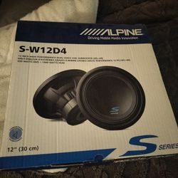 Alpine Type S-W12D4 Brand New  (Will Take Best Offer)