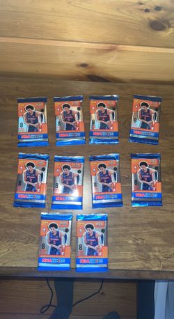 LOT (10) 2021-22 PANINI NBA HOOPS BASKETBALL Sealed Packs (8 Cards Each)