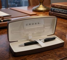 Cross Apogee Black Lacquer luxury writing instrument.