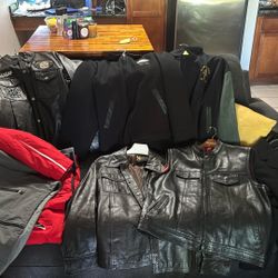 Biker Jackets (xl- Leather) By Element, SKI, Others