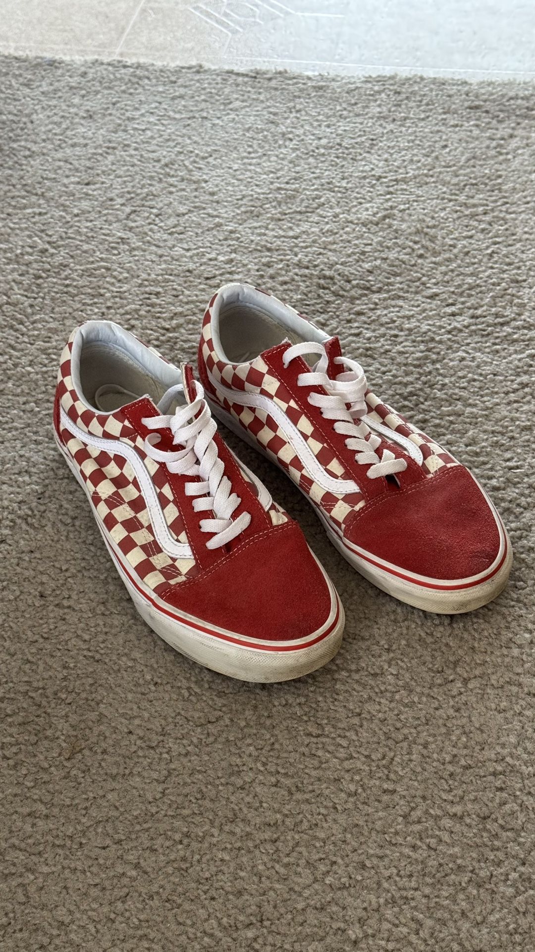 Red Checkered Vans
