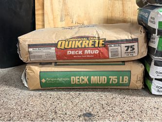 QUIKRETE DECK MUD 1/2 PRICE