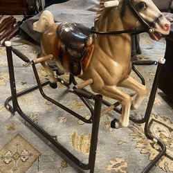 1950s Vintage Wonder Horse Prancer Spring Rocking Horse