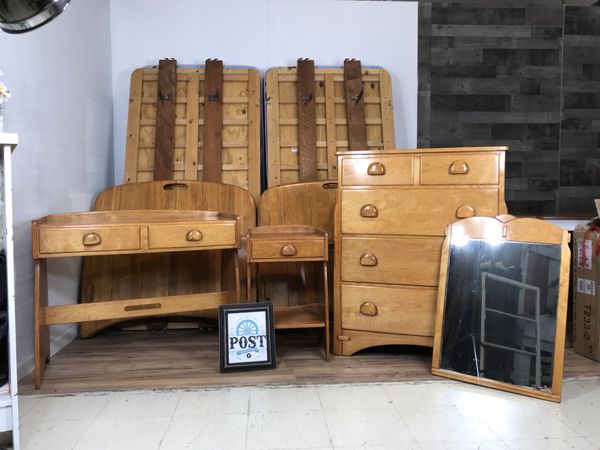Heywood Wakefield Bedroom Set Mid Century Modern Heywood