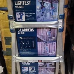 WERNER MULTI POSITION PRO LADDER W/ POWERLITE RAILS