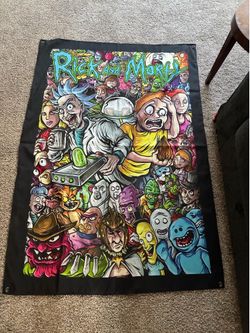 DBZ & Rick and Morty tapestries $15 each