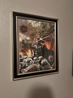 Completed Darth Vader Puzzle With Frame