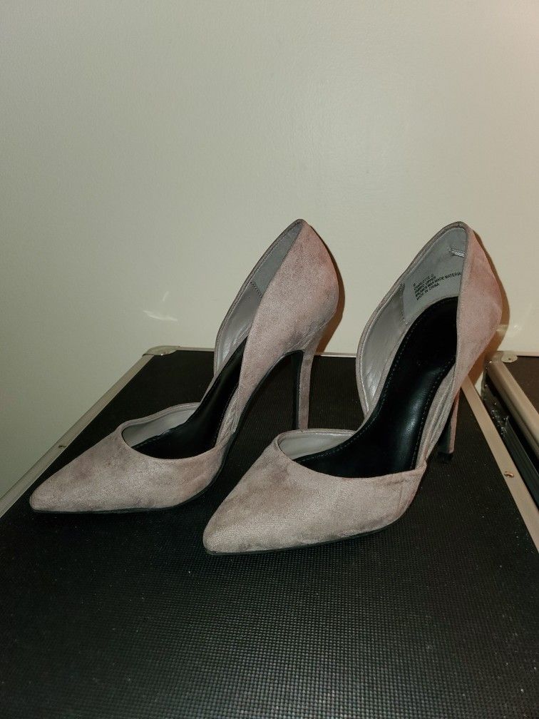Charlotte Russse Taupe Colored Heels Size 6