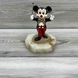 "Mickey Bandleader" HAND SIGNED RON LEE Mickey Mouse Figurine 1985Ltd Ed Disney