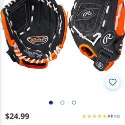 Black Rawlings baseball glove with Cup