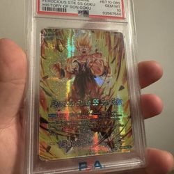 PSA 10 Ferocious Strike SS Son Goku BT10-060 – History of Son Goku – DBS