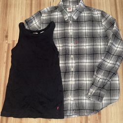 Levi’s Flannel And Tank 