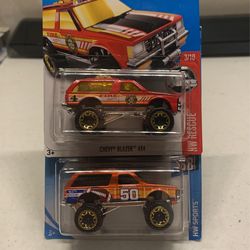 2 Chevy Blazer 4x4 Hot Wheels 