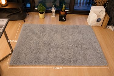 Plush Area Rug - Gray, 123cm x 190cm