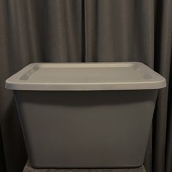Grey Sterlite 18 Gal Storage Bin
