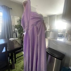 Beautiful Purple Off Shoulder Dress