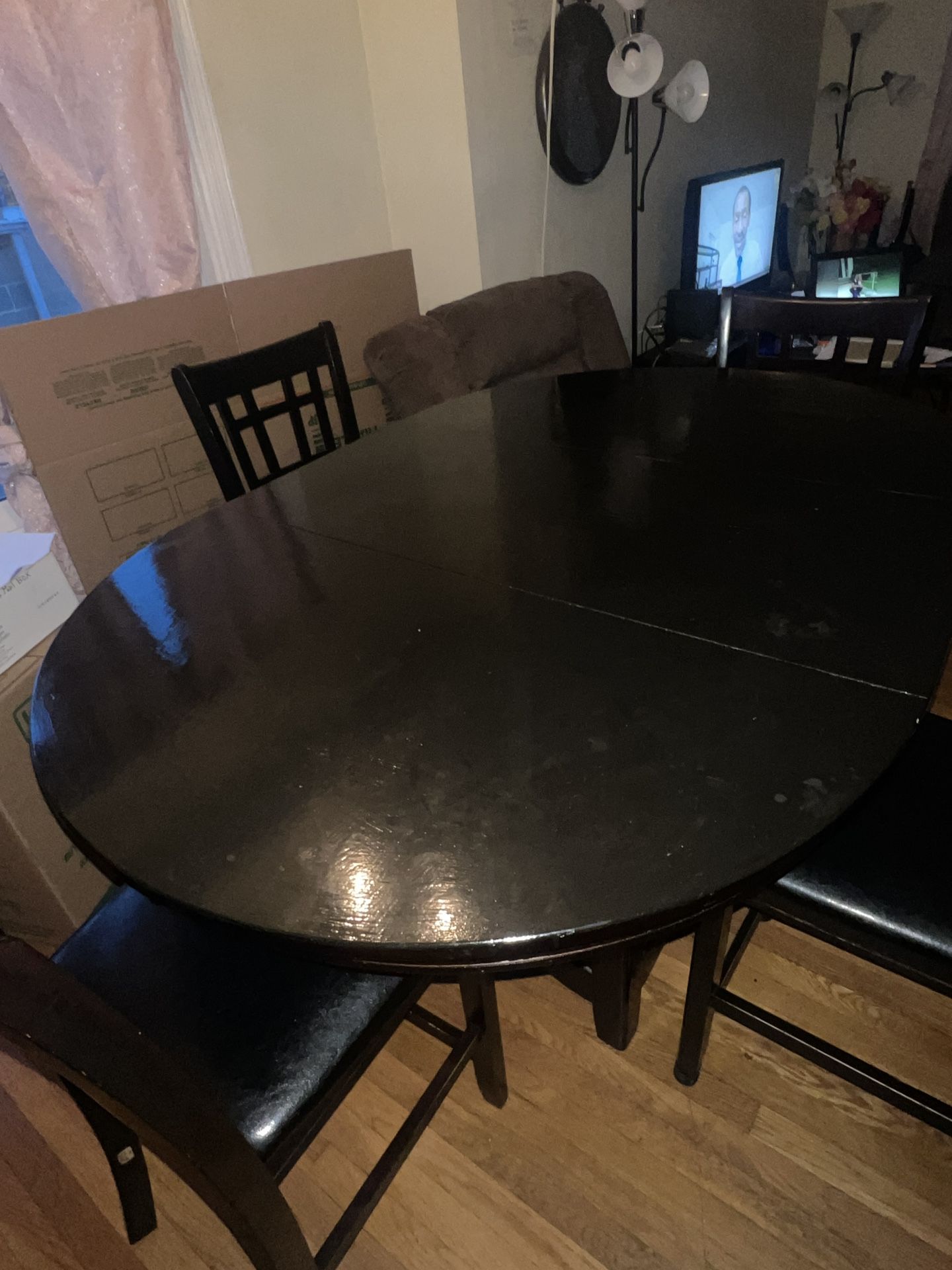 Black Dining Table and Chairs