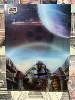 2025 Topps Star Wars Galaxy Refractor Wizard The Mandalorian #20