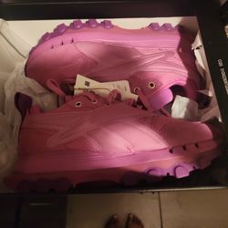 cardi b purple shoes