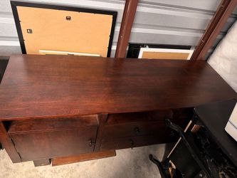 Solid Dark wood acaia media consol