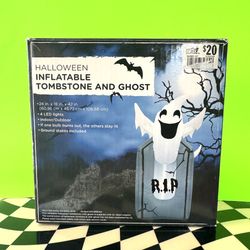 Inflatable Tombstone And Ghost Halloween 