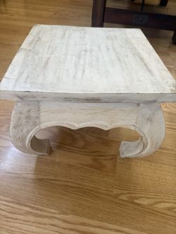 Rustic Finished, Wooden Stool Or Display Pedestal