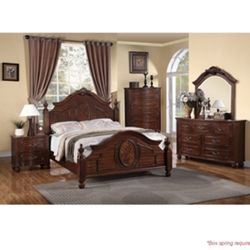 Gorgeous Queen size Complete Bedroom Set. Mattress Sold Separately 