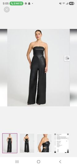 Express Leather Cutout Jumpsuit
