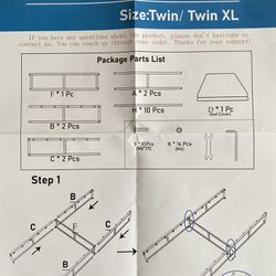 Metal Box Spring - Twin/Twin XL