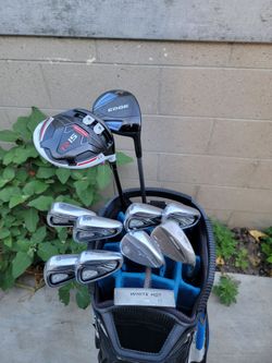 Taylormade R15 & Mizuno JPX 800 Golf Club Set Right Handed W/Sun Mountain C130 Cart Bag *NICE