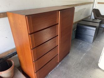 Mid-Century Danish Modern Tall Large Chest
