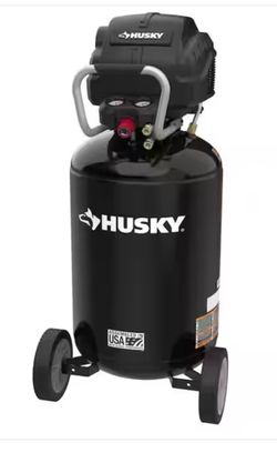 Husky 1.7 HP, 200 PSI, 30 Gal., 5.1 SCFM 90 PSI, Single-Stage, Oil Free Portable Vertical Electric Air Compressor